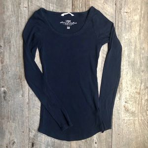 H&M Long Sleeve Scoop Neck Shirt